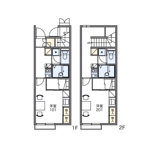 1K Apartment in Omamacho omama - Midori-shi Floorplan