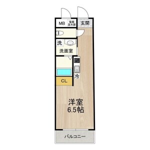 1K Mansion in Ishigatsujicho - Osaka-shi Tennoji-ku Floorplan