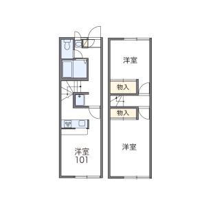 2DK Apartment in Yorii - Osato-gun Yorii-machi Floorplan