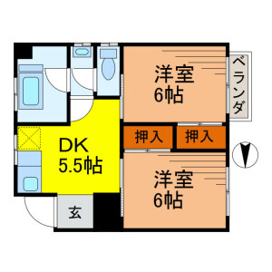 2DK 맨션 in Morishita - Koto-ku Floorplan