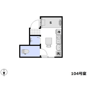 1R Apartment in Minamisuna - Koto-ku Floorplan