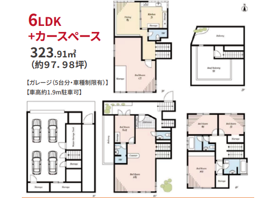 7K House to Rent in Minato-ku Floorplan