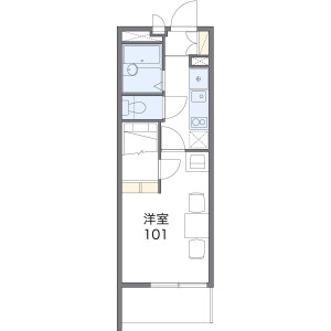 1K Mansion in Mutsumicho - Utsunomiya-shi Floorplan
