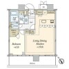 1LDK Apartment to Buy in Shinagawa-ku Floorplan