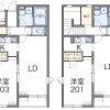 1LDK Apartment to Rent in Okegawa-shi Floorplan