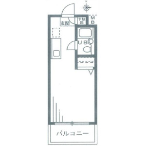 1R {building type} in Ikebukurohoncho - Toshima-ku Floorplan