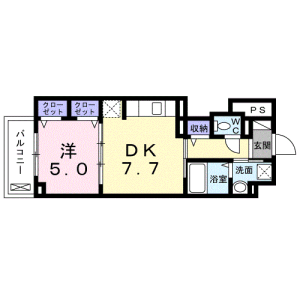 1DK Mansion in Daita - Setagaya-ku Floorplan