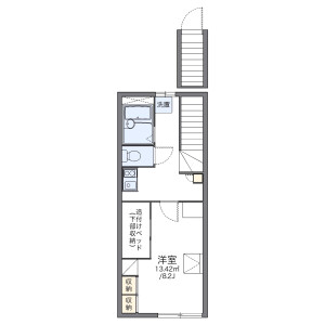 1K Apartment in Wakagi - Itabashi-ku Floorplan