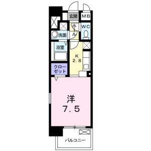 1K Mansion in Nakamurakita - Nerima-ku Floorplan