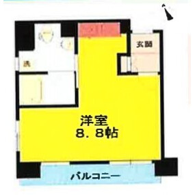 1K Mansion in Azabujuban - Minato-ku Floorplan