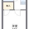 1K Apartment to Rent in Warabi-shi Floorplan
