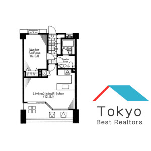 2LDK Mansion in Yoga - Setagaya-ku Floorplan