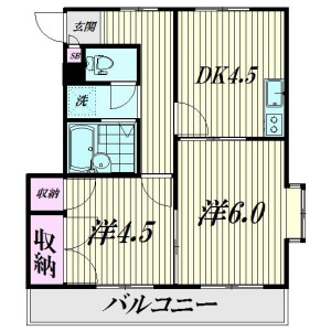 2K Mansion in Minamioi - Shinagawa-ku Floorplan