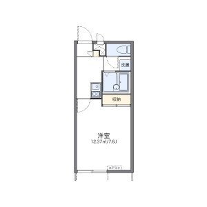 1K Apartment in Chuo - Higashiyamato-shi Floorplan