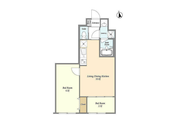 2LDK Apartment to Rent in Suginami-ku Floorplan