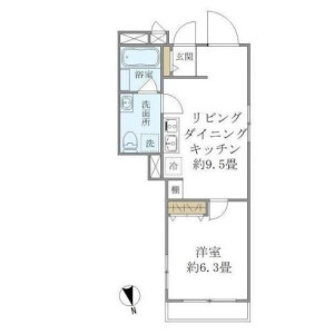 1LDK Mansion in Setagaya - Setagaya-ku Floorplan