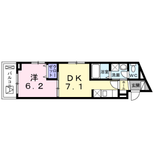 1DK Mansion in Daita - Setagaya-ku Floorplan
