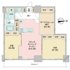 2SLDK Apartment to Buy in Chuo-ku Floorplan