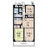 3LDK Apartment to Rent in Koshigaya-shi Floorplan