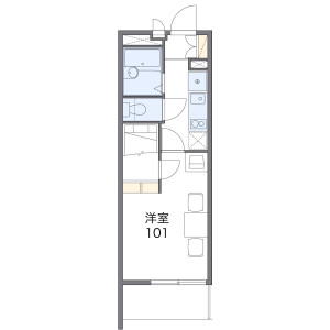 1K Mansion in Toyoka - Iwata-shi Floorplan