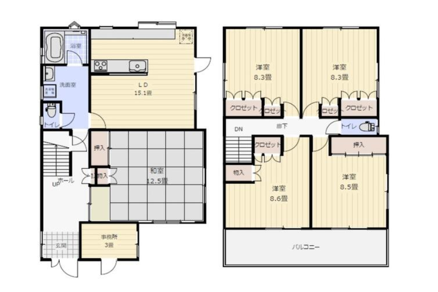 5LDK House to Rent in Kawasaki-shi Nakahara-ku Interior