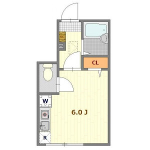 1R Apartment in Kamiuma - Setagaya-ku Floorplan