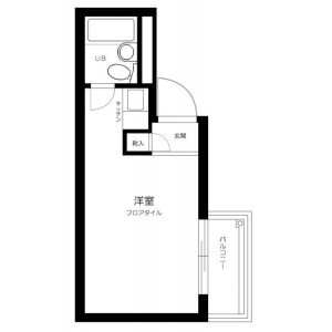 1K Mansion in Todoroki - Setagaya-ku Floorplan