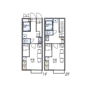 1K Apartment in Momma - Minamisaitama-gun Miyashiro-machi Floorplan