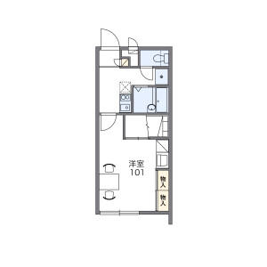 1K Mansion in Koja - Okinawa-shi Floorplan