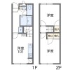 2DK Apartment to Rent in Yao-shi Floorplan