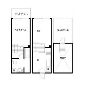 1LDK Terrace house in Chuo - Ota-ku Floorplan
