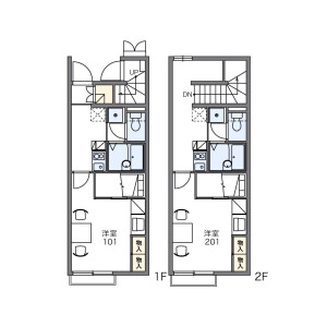 1K Mansion in Homemachi - Ichikawa-shi Floorplan