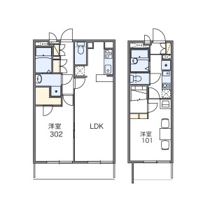 1K Apartment in Futaba - Shinagawa-ku Floorplan
