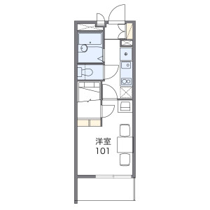 1K Mansion in Nakajima - Saitama-shi Sakura-ku Floorplan