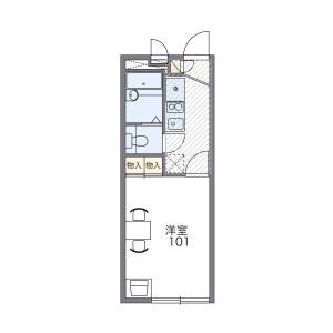 1K Apartment in Ukima - Kita-ku Floorplan