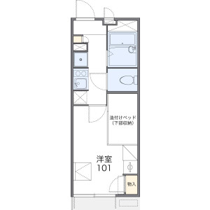 1K Apartment in Hasune - Itabashi-ku Floorplan