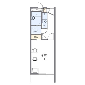 1K Mansion in Kamoricho - Kishiwada-shi Floorplan