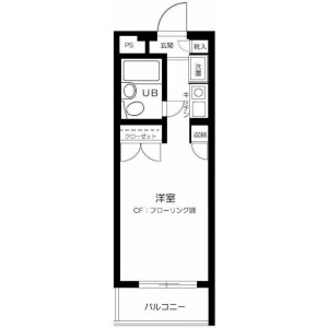 1K Mansion in Noge - Setagaya-ku Floorplan
