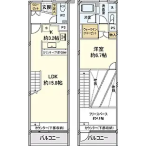 1SLDK Mansion in Tsukiji - Chuo-ku Floorplan