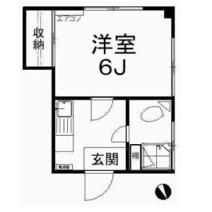 1K Apartment in Higashiazabu - Minato-ku Floorplan