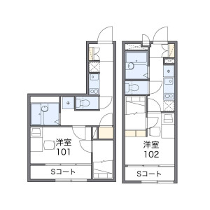 1K Apartment in Yatsu - Narashino-shi Floorplan