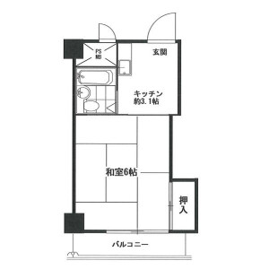 1K {building type} in Shibaura(2-4-chome) - Minato-ku Floorplan