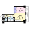 1LDK Apartment to Rent in Yokohama-shi Kohoku-ku Floorplan