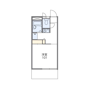 1K Apartment in Tarumachi - Yokohama-shi Kohoku-ku Floorplan