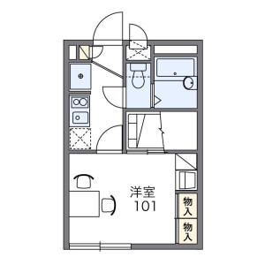 1K Apartment in Motookubo - Narashino-shi Floorplan