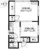 2K Apartment to Rent in Bunkyo-ku Floorplan