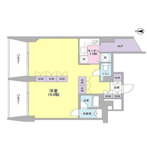 1SK Mansion in Shiba(1-3-chome) - Minato-ku Floorplan