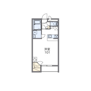1K Mansion in Takadomi - Yoshikawa-shi Floorplan