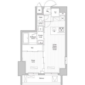 1LDK Mansion in Nishikamata - Ota-ku Floorplan