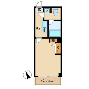 1K Mansion in Yutakacho - Shinagawa-ku Floorplan